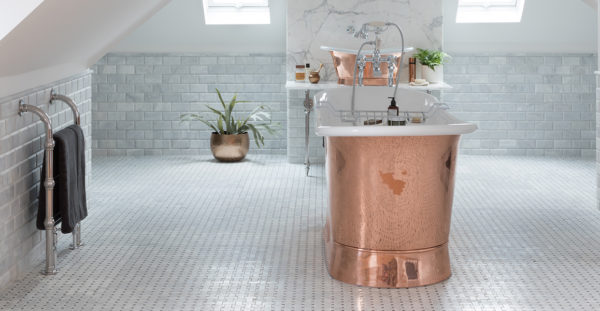 copper bath - baths and basins: 2020 trends - home improvements - granddesignsmagazine.com