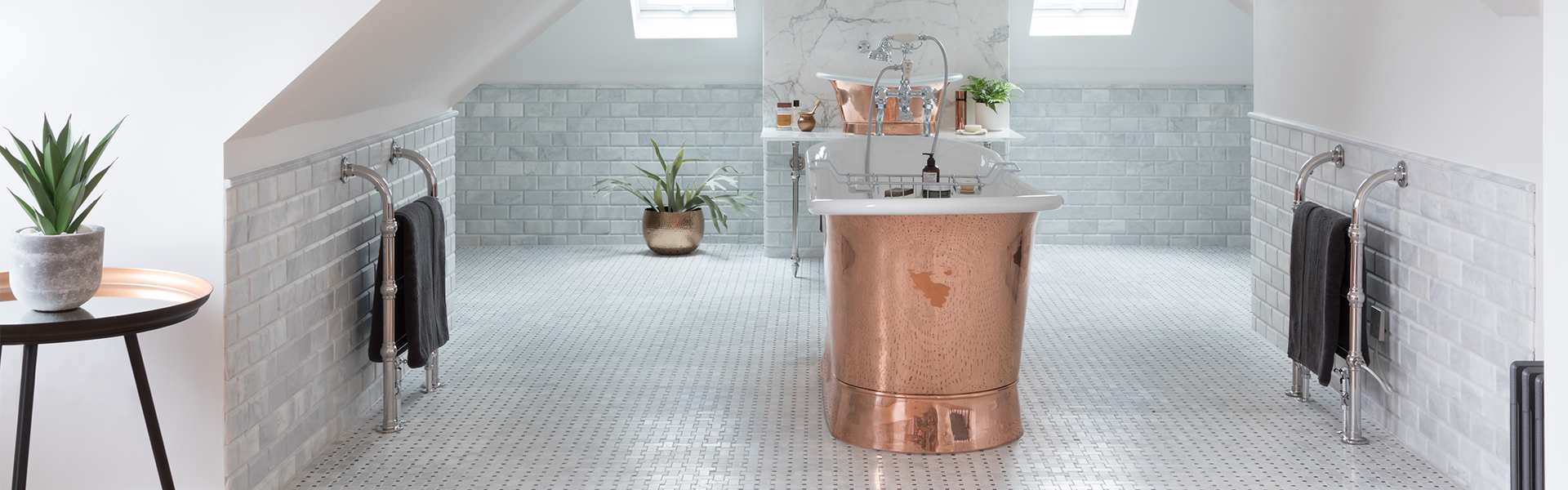 copper bath - baths and basins: 2020 trends - home improvements - granddesignsmagazine.com