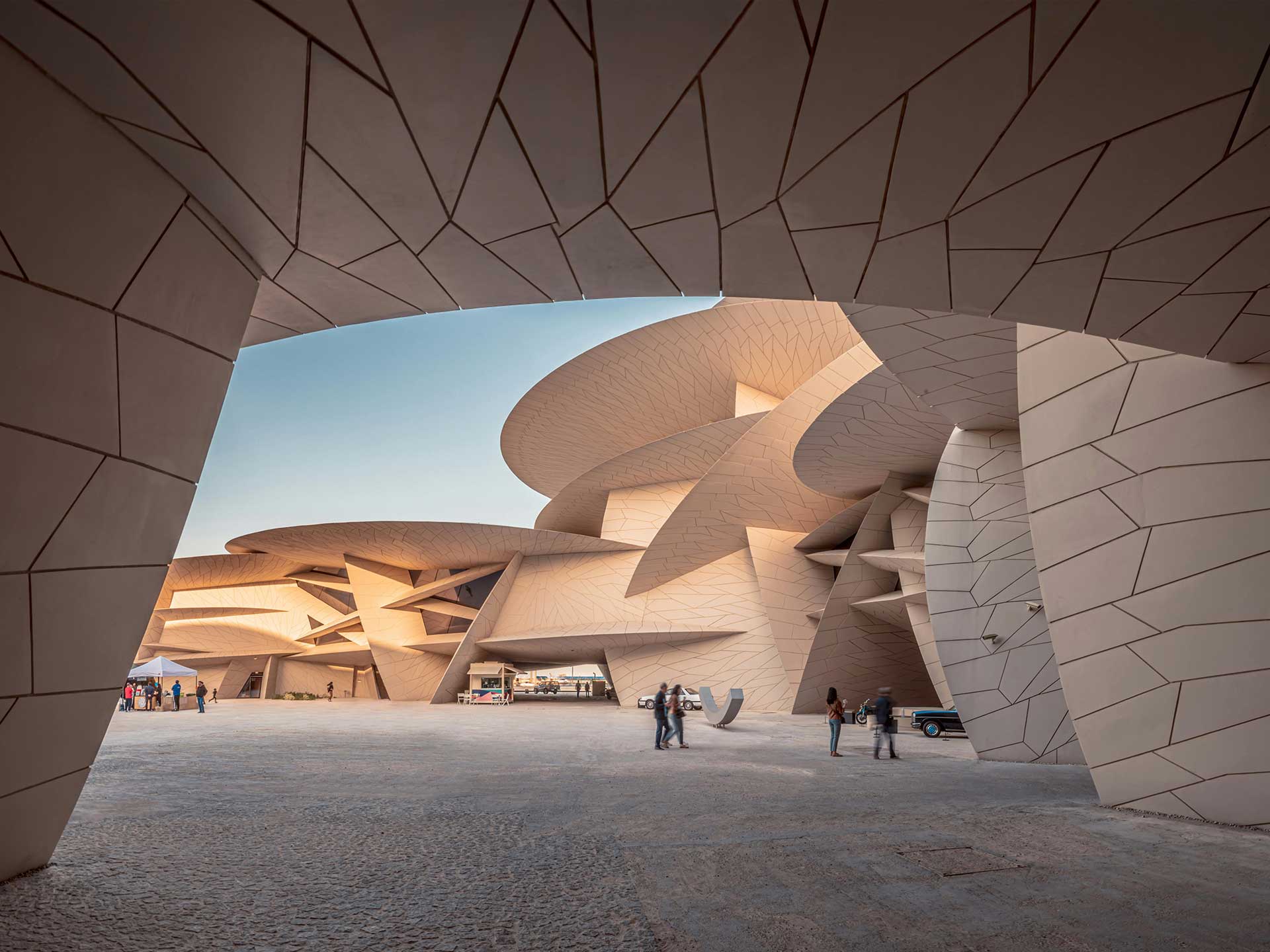 The National Museum of Qatar is a brilliant example of how light is used well in architecture