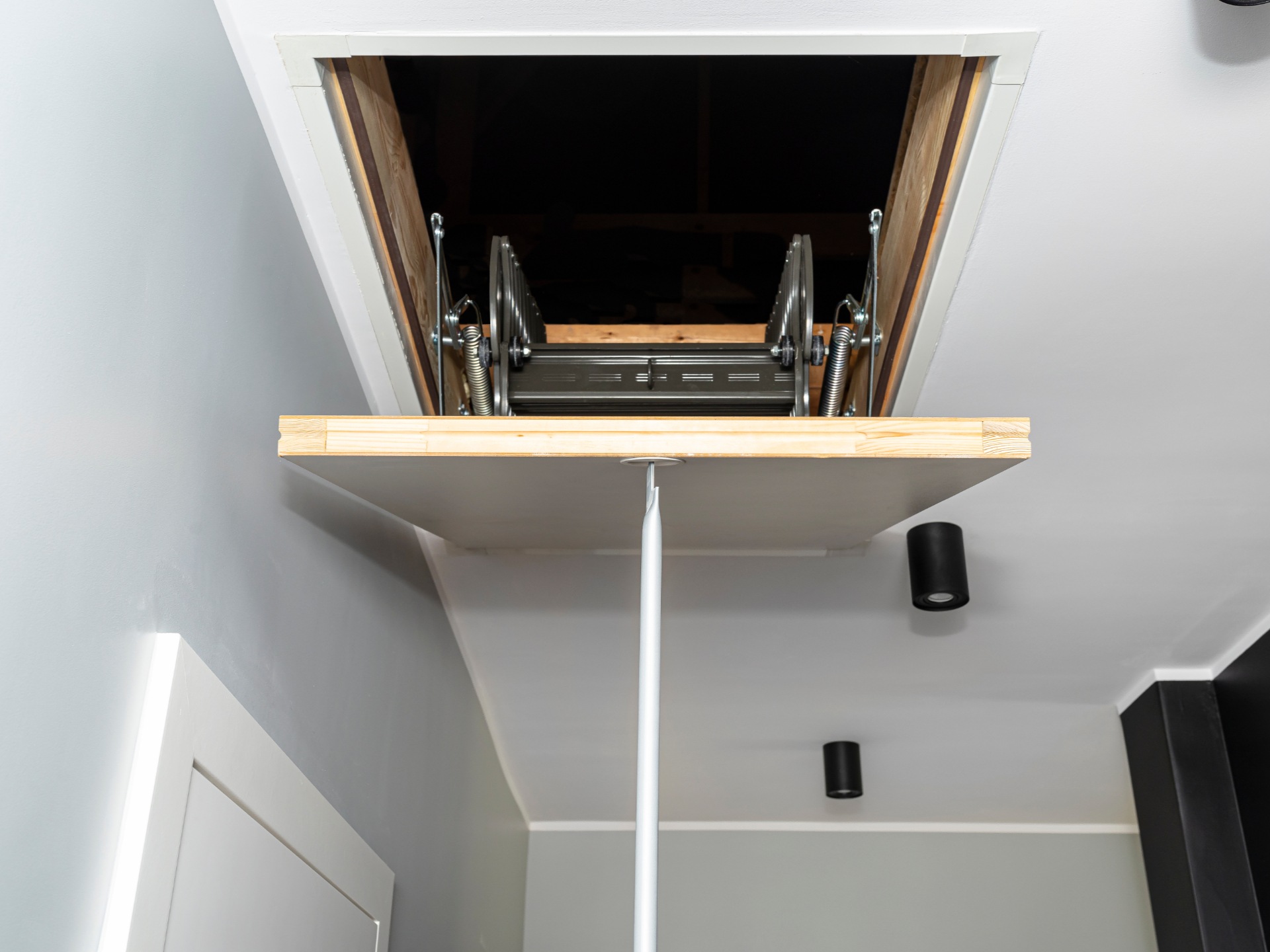 An open loft hatch