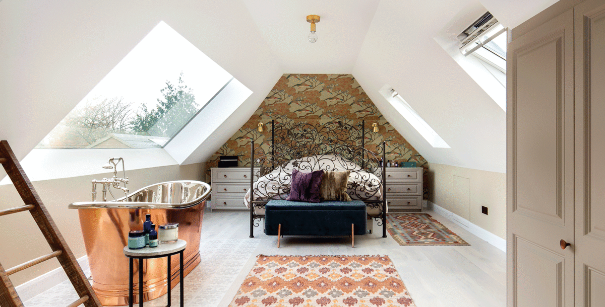 Use large picture windows to help with light and ventilation in your loft conversion