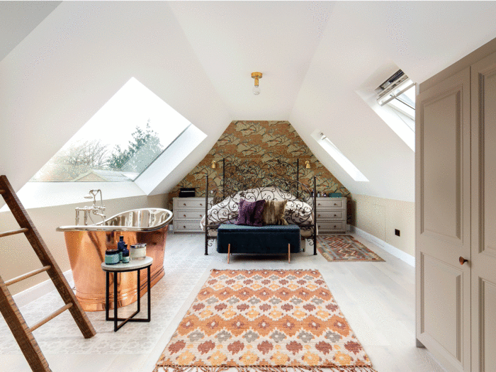 Use large picture windows to help with light and ventilation in your loft conversion