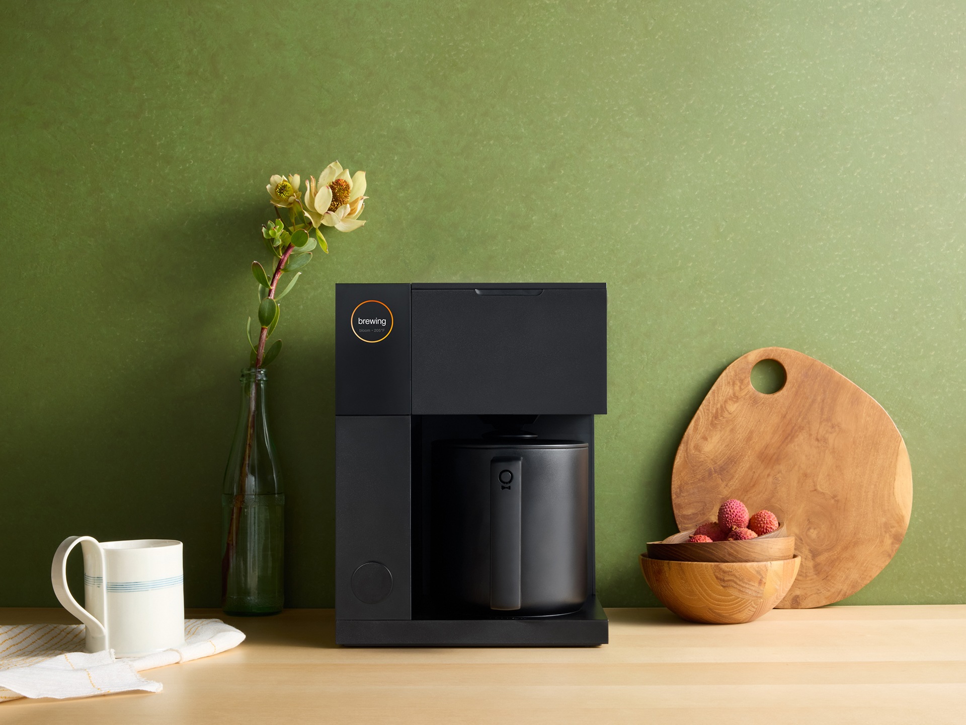 a coffee maker in a kitchen