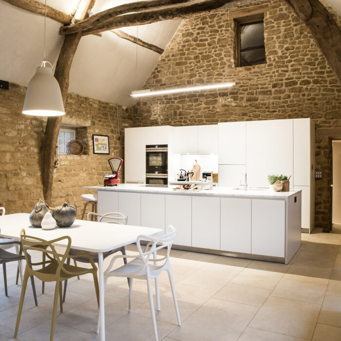 A kitchen in a barn conversion