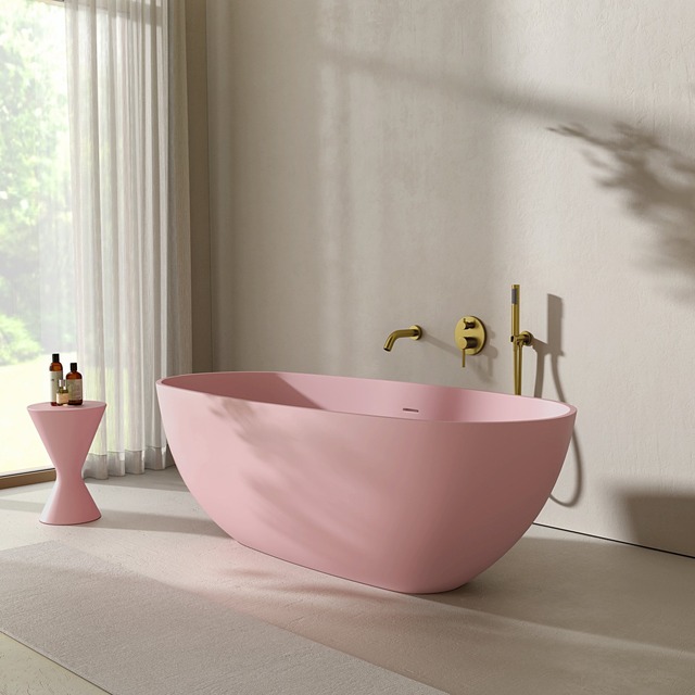 Pink Vermont freestanding bath